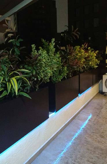 Proyectos en Edifico Tascon con maceteros de Fiberglass